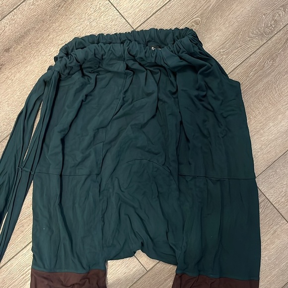 Men's Teal Harem Pants - Picture 4 of 5